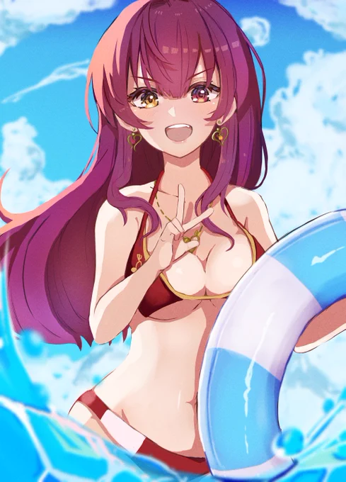 マリン船長と海水浴
#マリンのお宝 