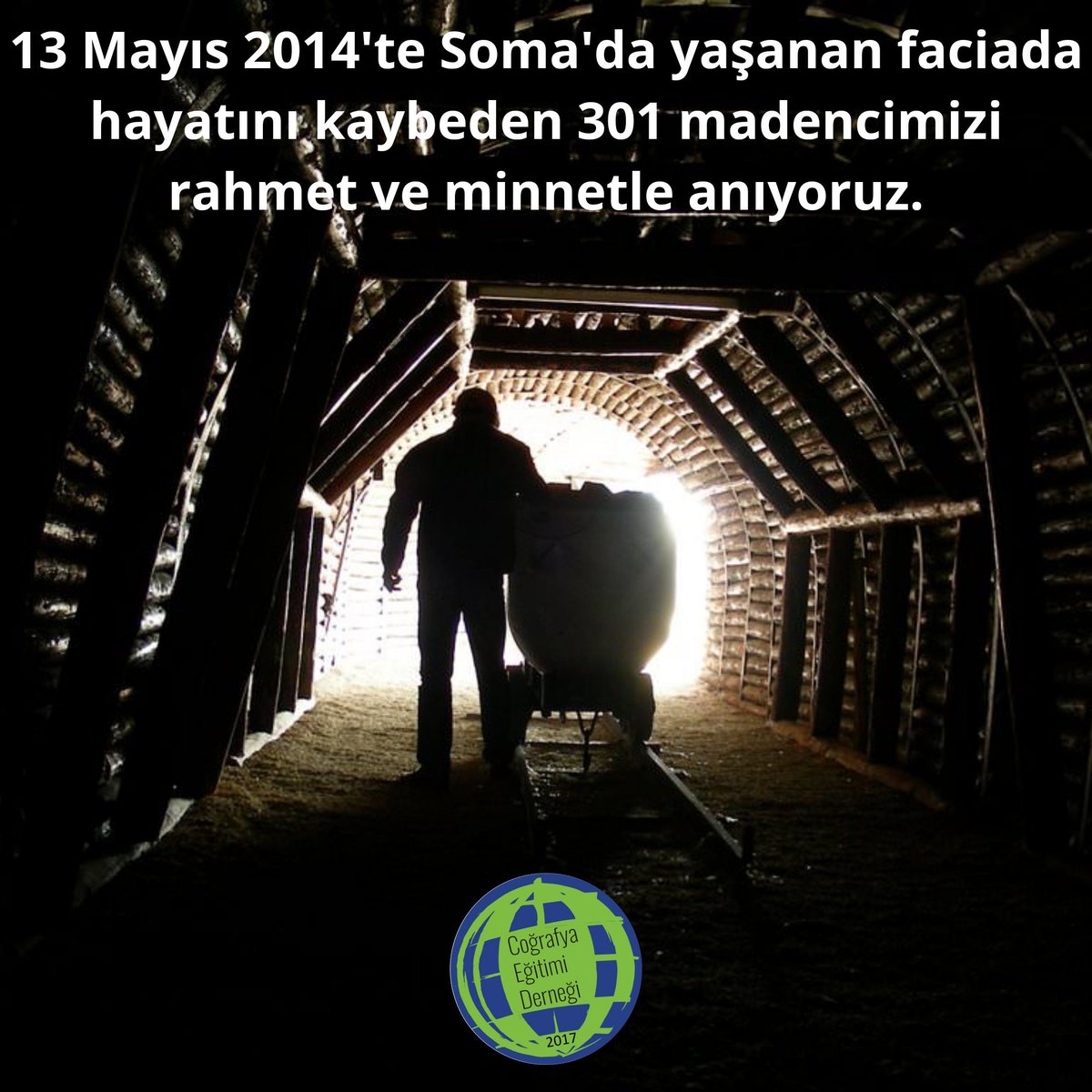 TCED2017's tweet photo. Coğrafya Öğretim Programı 11.2.17 kazanımı, Ülkemizde yaşanan maden kazalarına değinilerek madenlerde alınması gereken iş sağlığı ve güvenliği önlemlerine yer verilir.  #Soma vd felaketlerin bir daha yaşanmaması dileklerimizle... https://t.co/eSkctGk6Cw