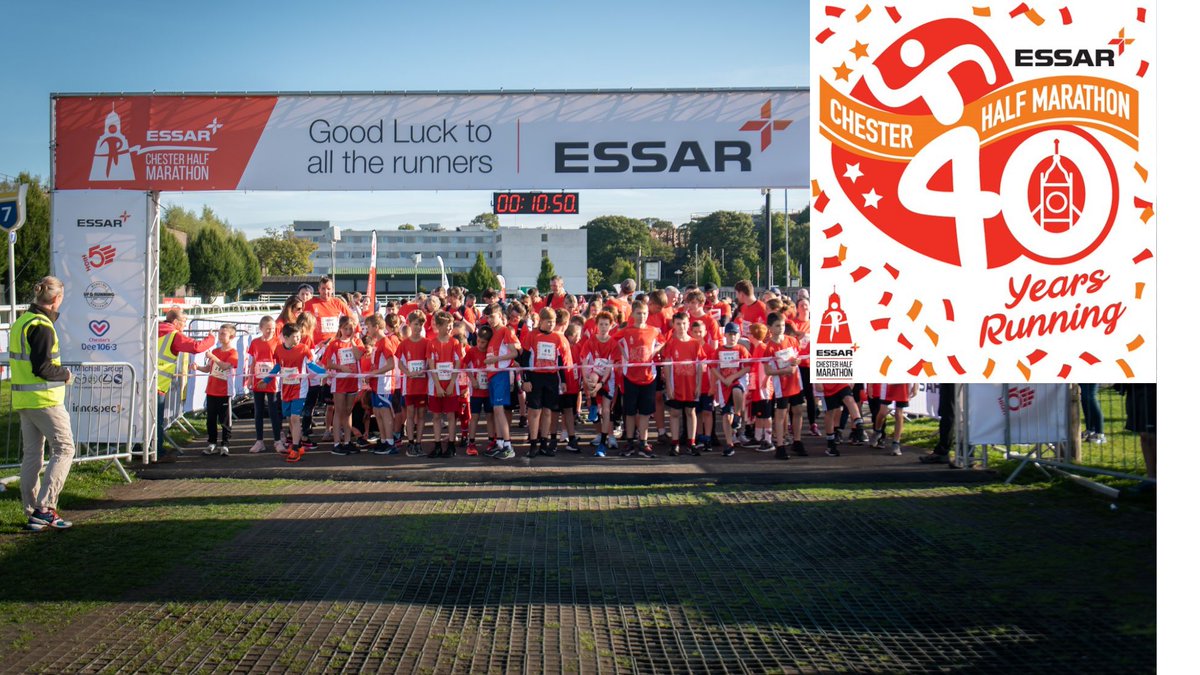 Essar's tweet photo. It's almost that time again! Two days until the #EssarChesterHalfMarathon. #Essar is proud to sponsor the historic award-winning race that marks its 40th year. Good luck to all those taking part on Sunday 15th May 2022. @chestermarathon #CHM2022 #ChesterHalfMarathon https://t.co/c37GWLwrD4