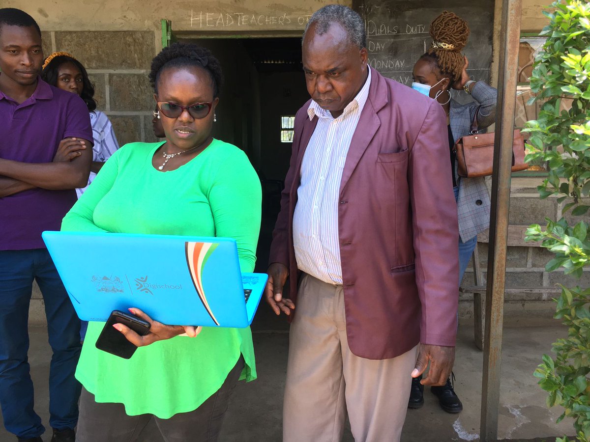 Dorcas Muthoni and Stephen Githi Head Teacher