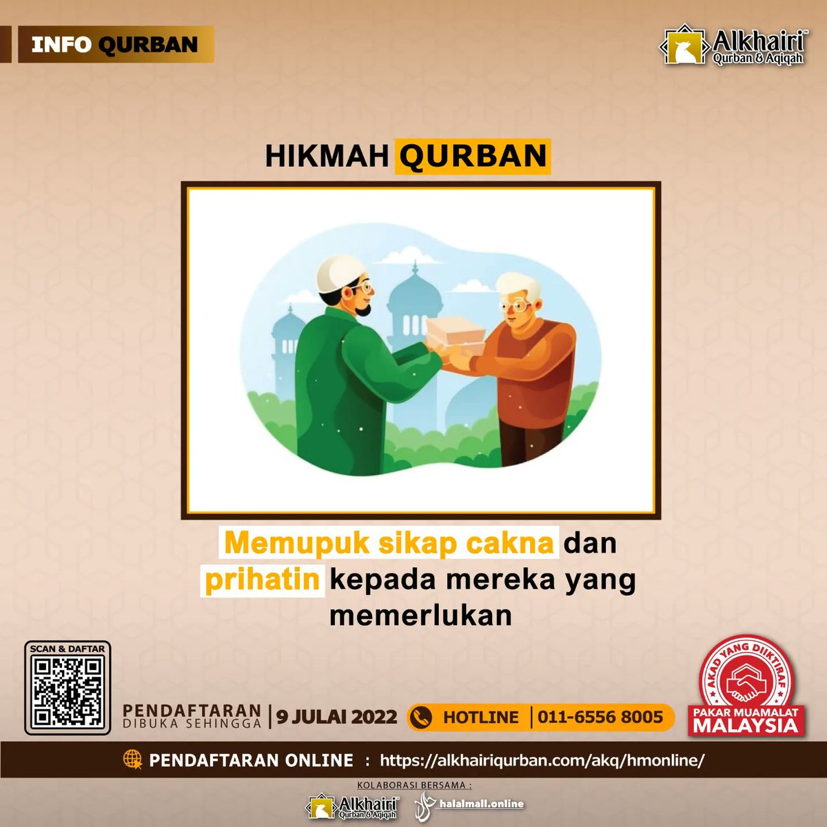 toiyibban's tweet photo. Assalamualaikum semua...  👋🏻👋🏻....

Mari lah kita melakukan Qurban bersama sebagai tanda kesyukuran kita pada Yang Maha Esa serta membantu golongan yang memerlukan.. 😊

❤️🧡💛JOM QURBAN, IANYA SUNNAH💚💙💜

#halalmall #HalalmallQurban #alkhairihalalmall #qurbanonline https://t.co/ulpPH3ElwM