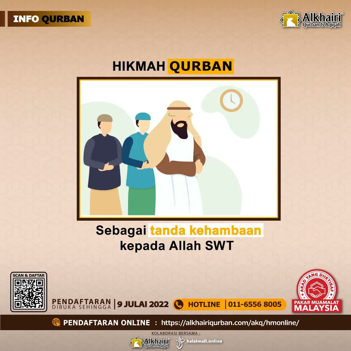 toiyibban's tweet photo. Assalamualaikum semua...  👋🏻👋🏻....

Mari lah kita melakukan Qurban bersama sebagai tanda kesyukuran kita pada Yang Maha Esa serta membantu golongan yang memerlukan.. 😊

❤️🧡💛JOM QURBAN, IANYA SUNNAH💚💙💜

#halalmall #HalalmallQurban #alkhairihalalmall #qurbanonline https://t.co/ulpPH3ElwM