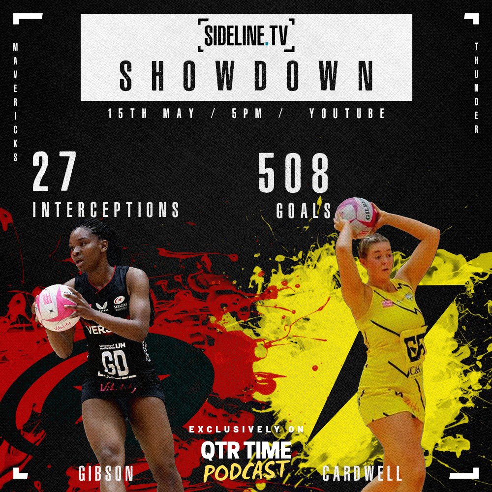 sideline_tv's tweet image. It’s time for the Sideline.TV Showdown and it’s a big one!

With @SaracensMavs still fighting for a top four spot and @thundernetball hoping for an undefeated season, this match up will be epic 🔥

#SidelineTVShowdown #VNSL2022
