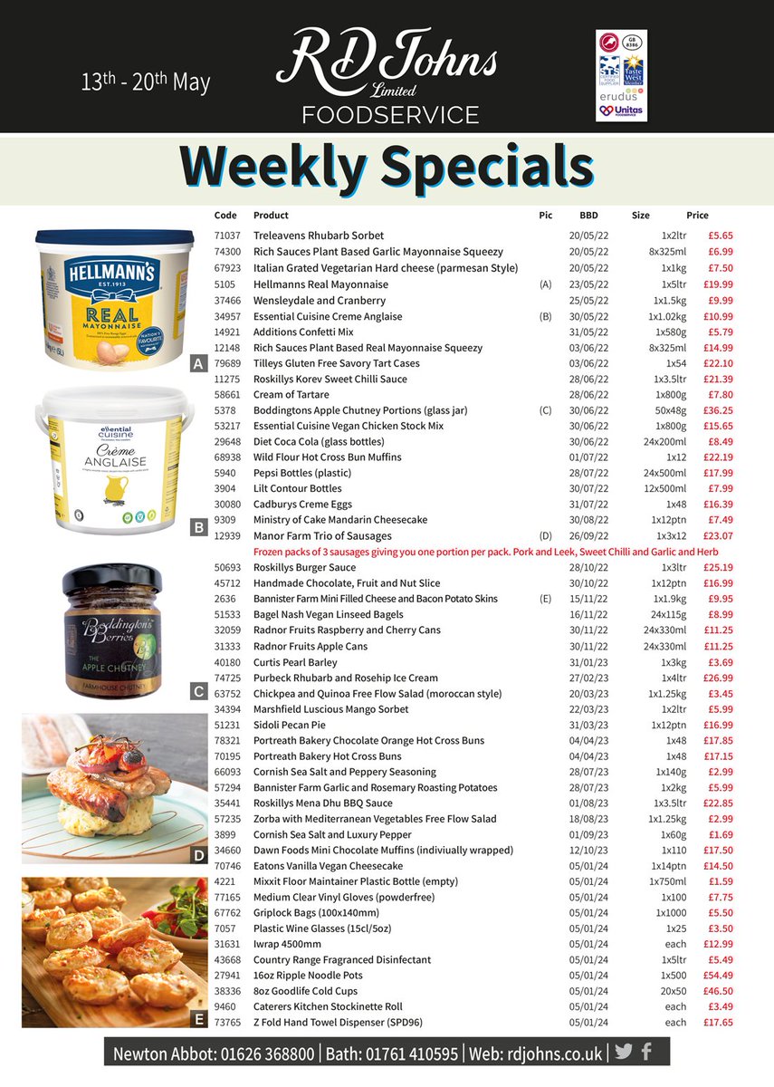 R D Johns Foodservice tweet media