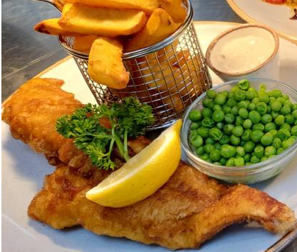 Fish Friday!!

Guest Ale Battered Cod with chips, garden peas &amp; tartare sauce.

#lyddington #uppingham #rutland #rutlandwater #stamford #kettering #corby #oakham #lincolnshire #northamptonshire #leicestershire #midlands #marquessofexeter