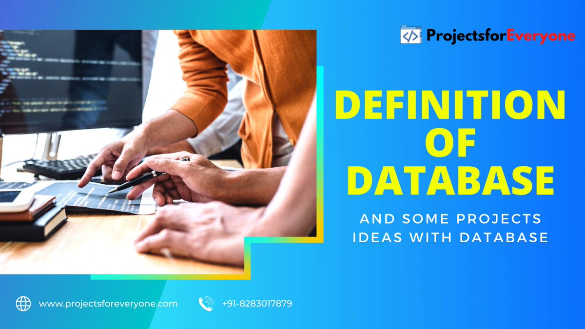 ankita49210252's tweet image. What is Database?  projectsforeveryone.com/blog/what-is-d… 
in this blog we discuss about database and its advantages. And also discuss some project ideas with database.
#database #whatisdatabase #projectswithdatabase
#projectswithsourcecodeanddatabase