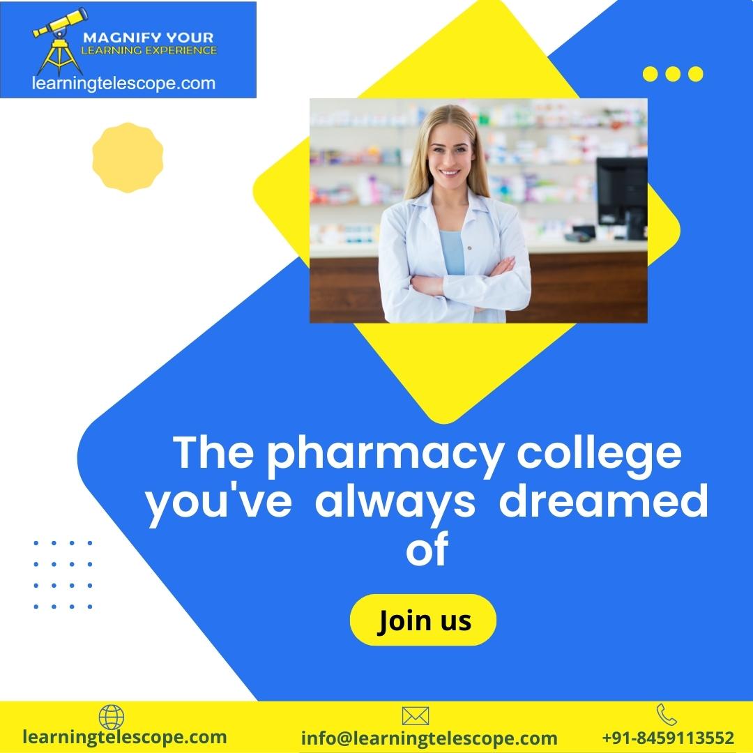LearningTelesc1's tweet photo. Getting into pharmacy college is not easy.
Learning Telescope is a website that provides information about pharmacy colleges that would help you make a better decision.
#pharmacists  #pharmacystudent #learningtelescope #student  #qualityeducation #india
#medicine #pharmacology https://t.co/tJtBG5rJT9