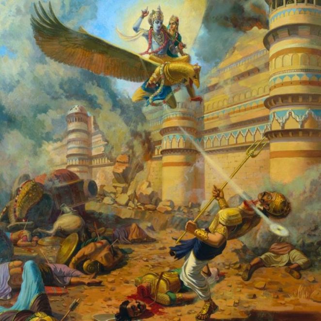 THEMACTHLESSGI1's tweet photo. Krishna the saviour. https://t.co/KO379YP8UU