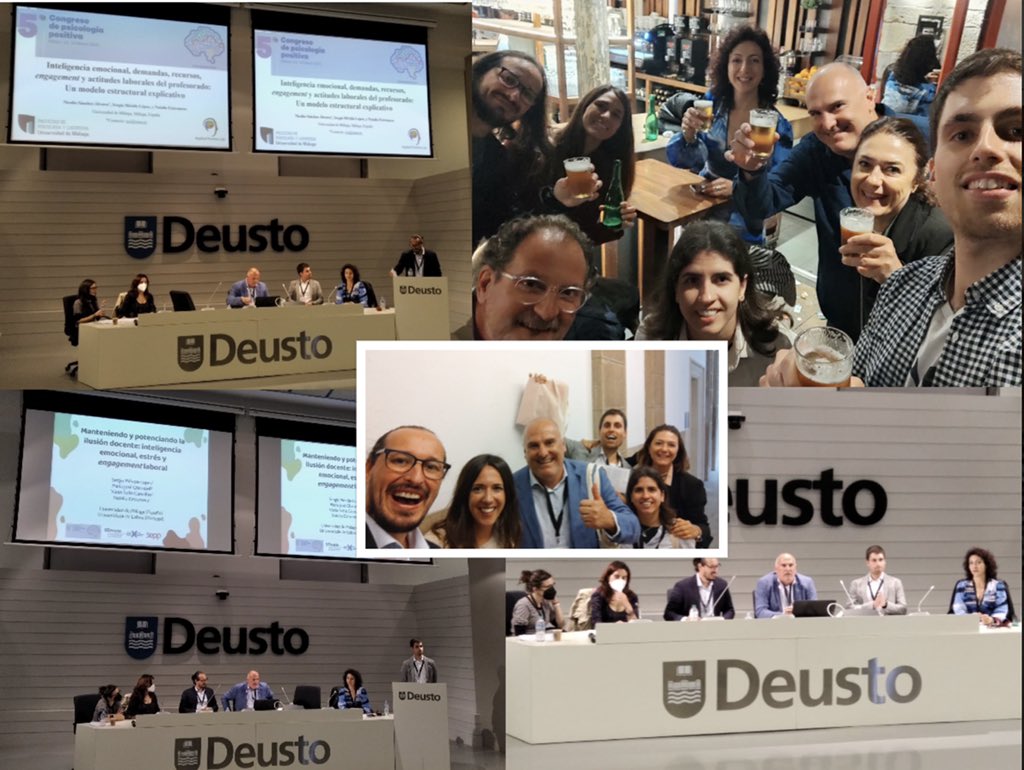 Lab_Positive's tweet photo. El primer día del #SEPP2022 ha sido un reencuentro muy emotivo y positivo. Volver a ver en persona, abrazar y compartir buenos momentos con amigos y colegas en el Congreso de #PsicologíaPositiva Gracias a @SEPPositiva por hacerlo posible
#bienestar #emociones #psicologiapositiva https://t.co/b2ZXioLqEN