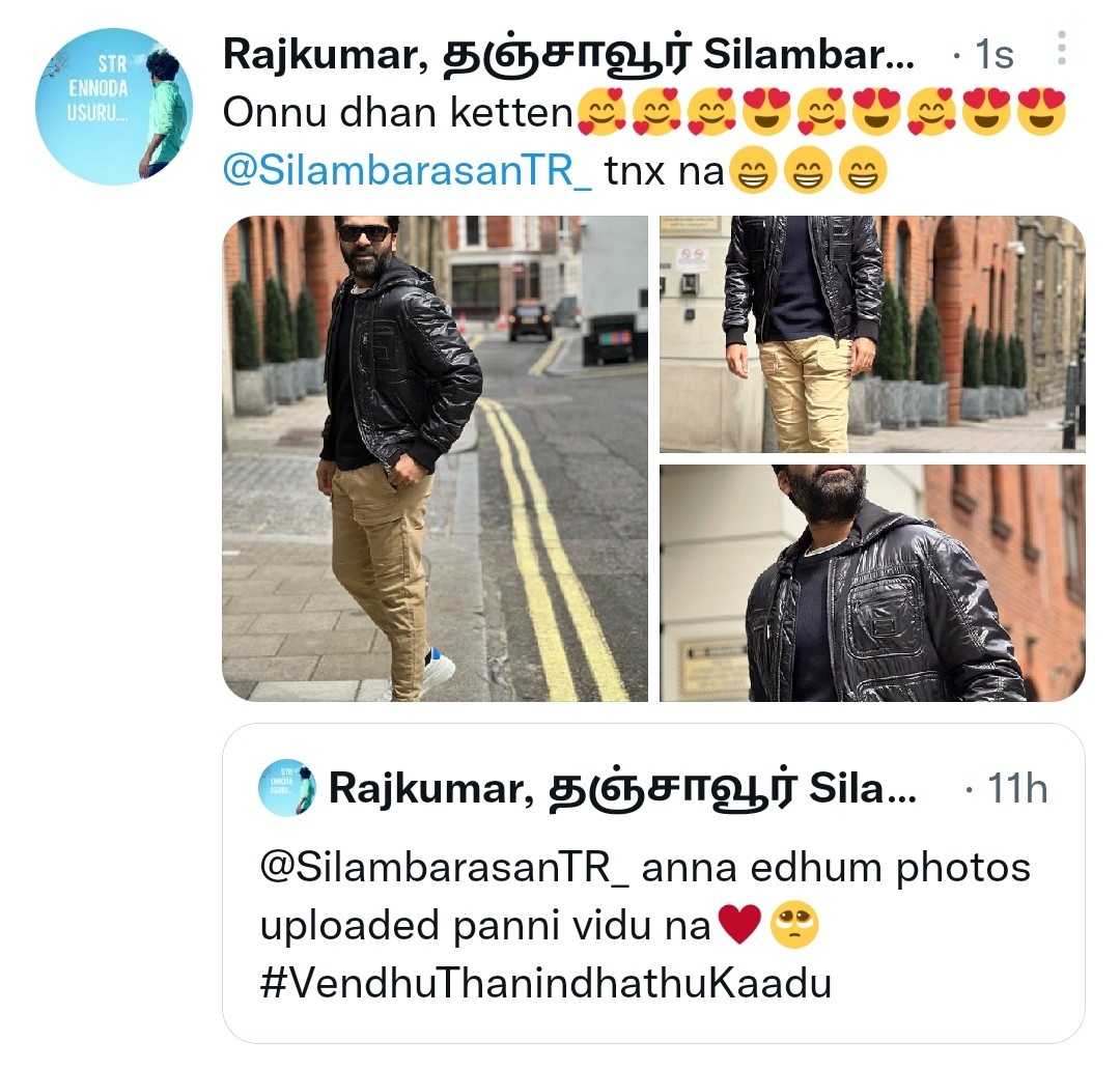 Rajkumaar92's tweet photo. @SilambarasanTR_ 
#VendhuThanindhathuKaadu 
#behindwoods
#vtkfirstsingle  #Atman🔥🔥
@vinoth_pappu
@TamizhanSTR360 https://t.co/6XlYzkR7ro