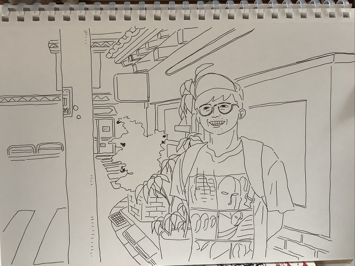 ベタや描き込みをする前の方が好きかも?と毎回思う… 