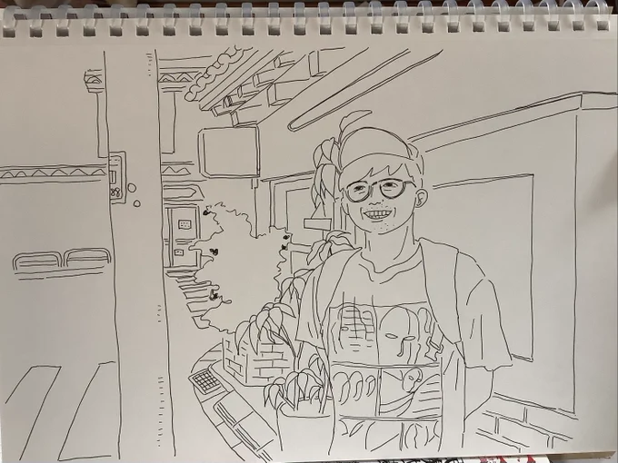 ベタや描き込みをする前の方が好きかも?と毎回思う… 