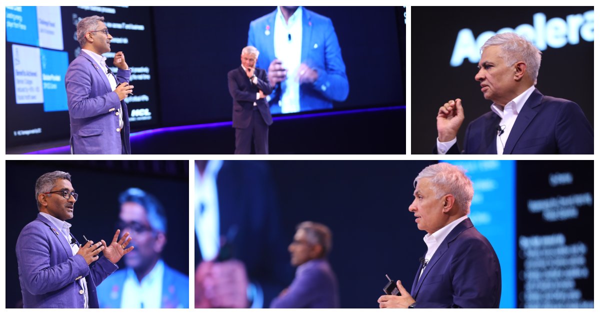 hcltech's tweet photo. .@Rajivshesh - Chief Revenue Officer, P&amp;P and @kklive - Global CTO @hcltech and Chief Product Officer, P&amp;P stepped up together for one of the most anticipated sessions at #HCLAccelerate - our 2022 Investor Day to engage in spirited discussions with the experts in attendance. https://t.co/KikQ5P7gqT