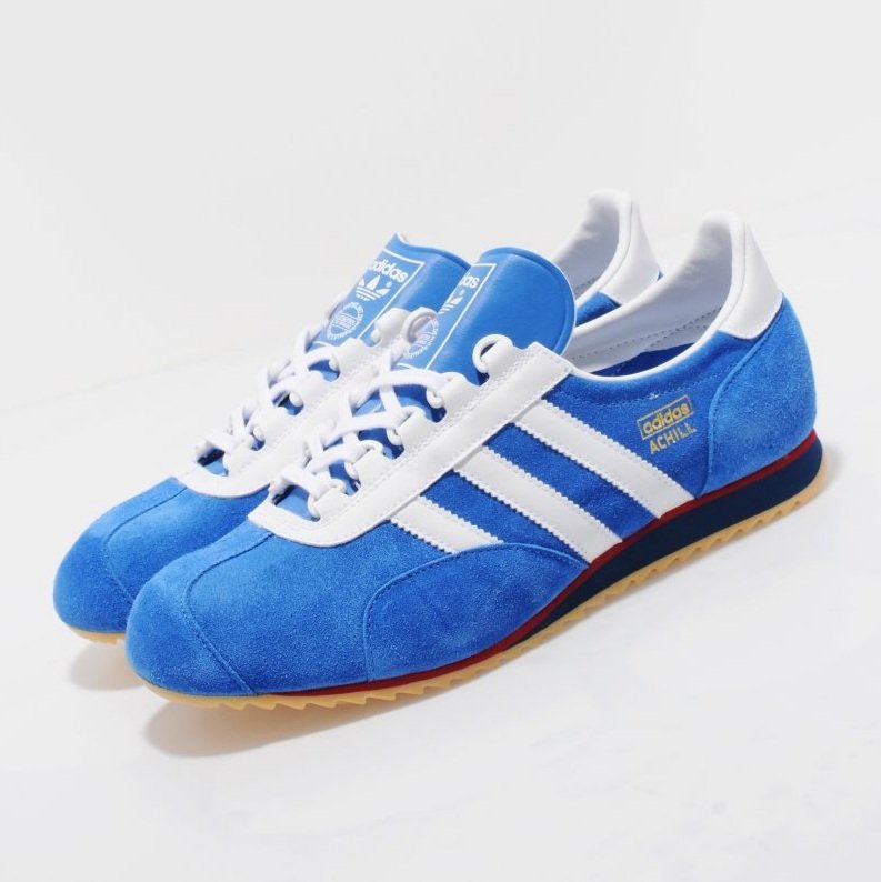 Velas proteger Erradicar adiFamily on Twitter: "Deadstock Pair of the Day adidas Achill The first  running trainer adidas released in 1968, this reissue was of the 1974  iteration. Blue, red &amp; black colourways launched on