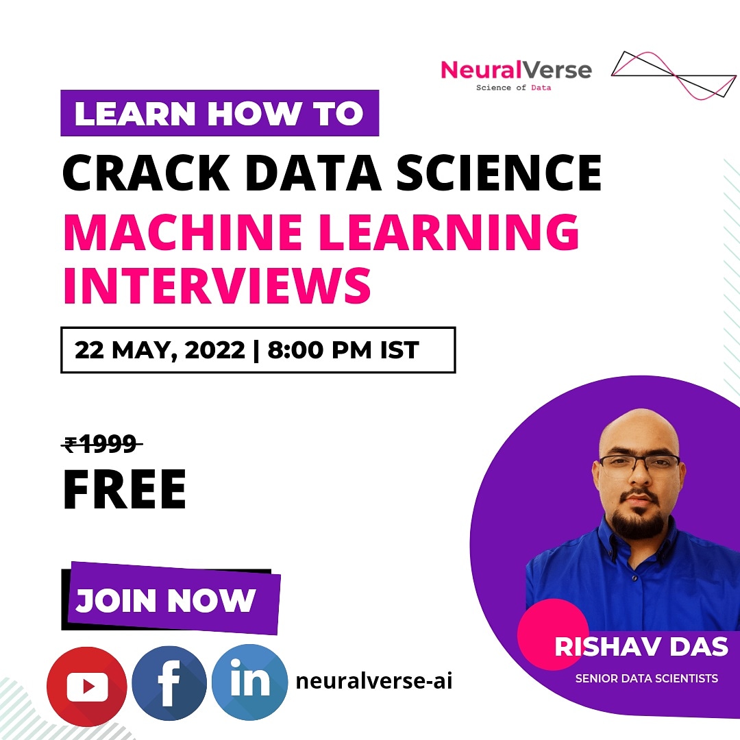 Neuralverse1's tweet photo. ✅Fill out this Form: 
https://t.co/tXL6ugZOYs

#datasciencetraining  #freshers #interviewtips #datasciencetraining #datasciencejobs #datasciencecareers  #datacleaning #machinelearningjobs #interviewwithneuralverse #neuralverseai #neuralverse #deeplearning #python https://t.co/DSgoNgHY7w