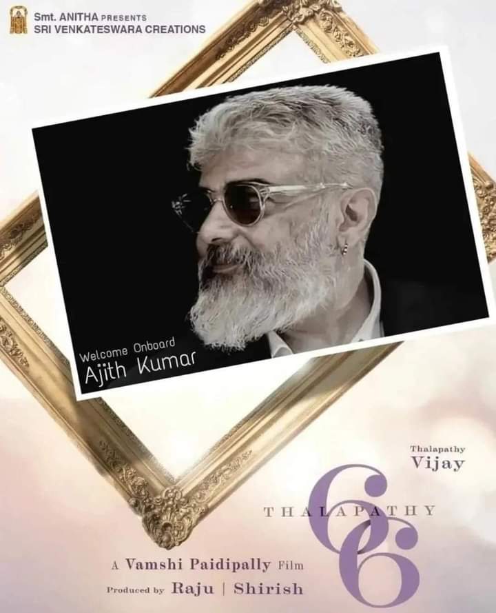 Saji_Thamizhan's tweet photo. Wel come #AjithKumar sir to #Thalapathy66 movie  

#Beast #Vijay @actorvijay https://t.co/cacfkxwvbP