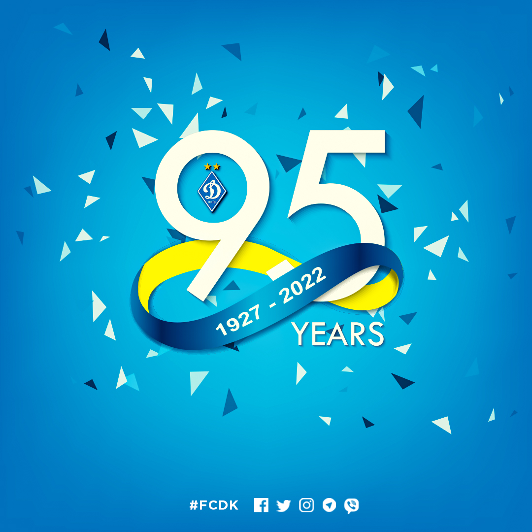 FC Dynamo Kyiv on Twitter: "ФК «Динамо» (Київ) — 95 років! 💙 https://t ...