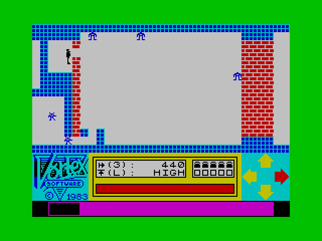 OldSchoolBooks1's tweet photo. Friday's #retrogaming on the #ZXSpectrum and a 16K game called #AndroidOne (Berzerk) from #VortexSoftware in 1983. It's a great little game, controls take a bit of getting used to, but once you have them mastered it is great fun. #nostalgia https://t.co/cnovQ6umVX