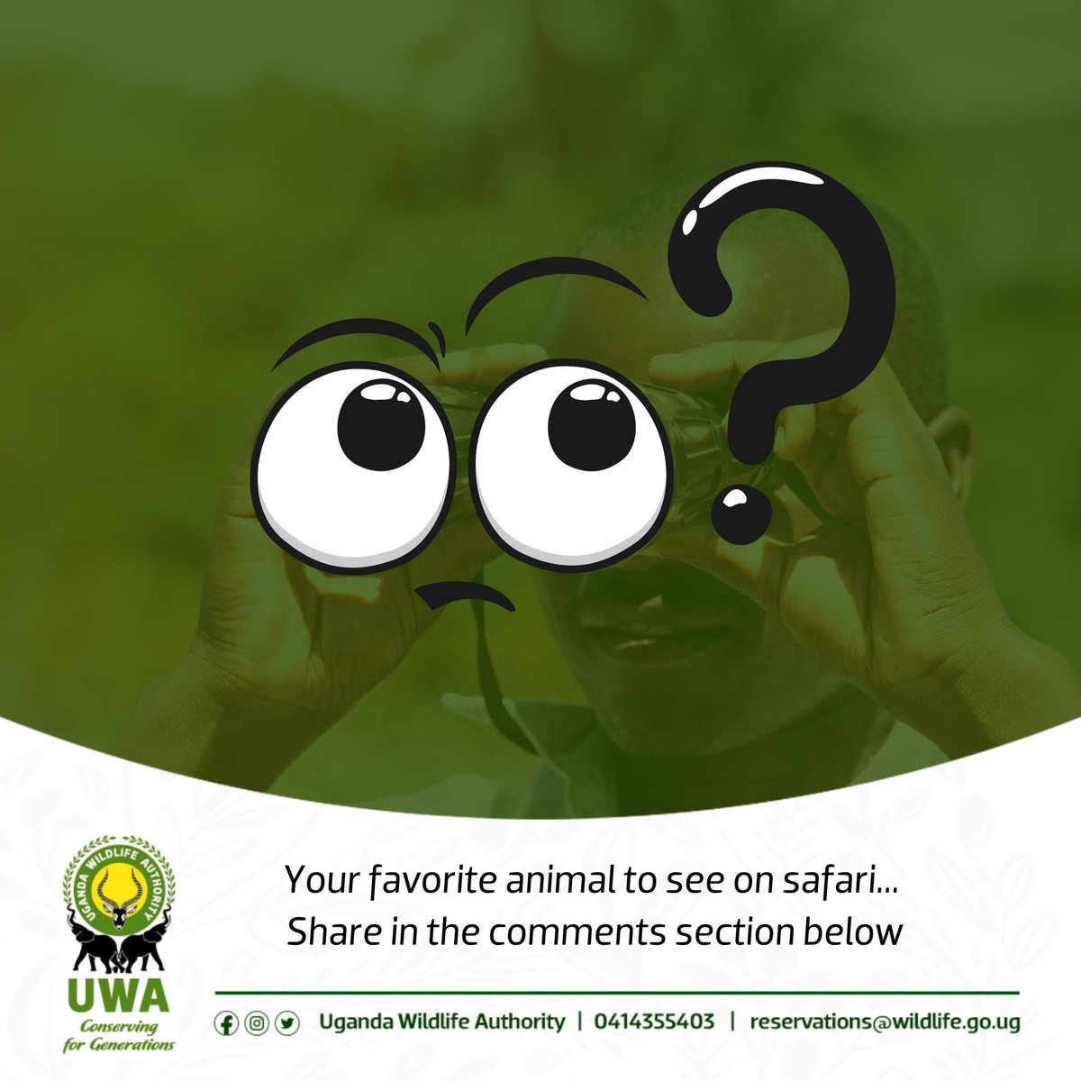 ugwildlife's tweet photo. It’s Fridaaay! And we would really want to hear from you… 😊 https://t.co/XNSdCmuHqx