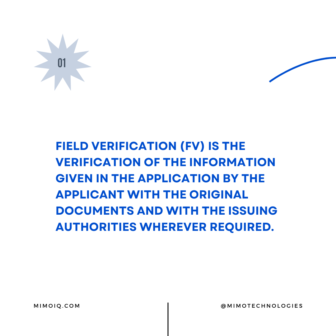 mimo_Pvt's tweet photo. Field Verification is the most important thing in every #financialsector whether it is #Banking, #Insurance, or other required #fieldverification. At Mimoiq We carry out these on-site visits on behalf of financial institutions through our dedicated team of trained experts. https://t.co/4ZxqftQ9fb