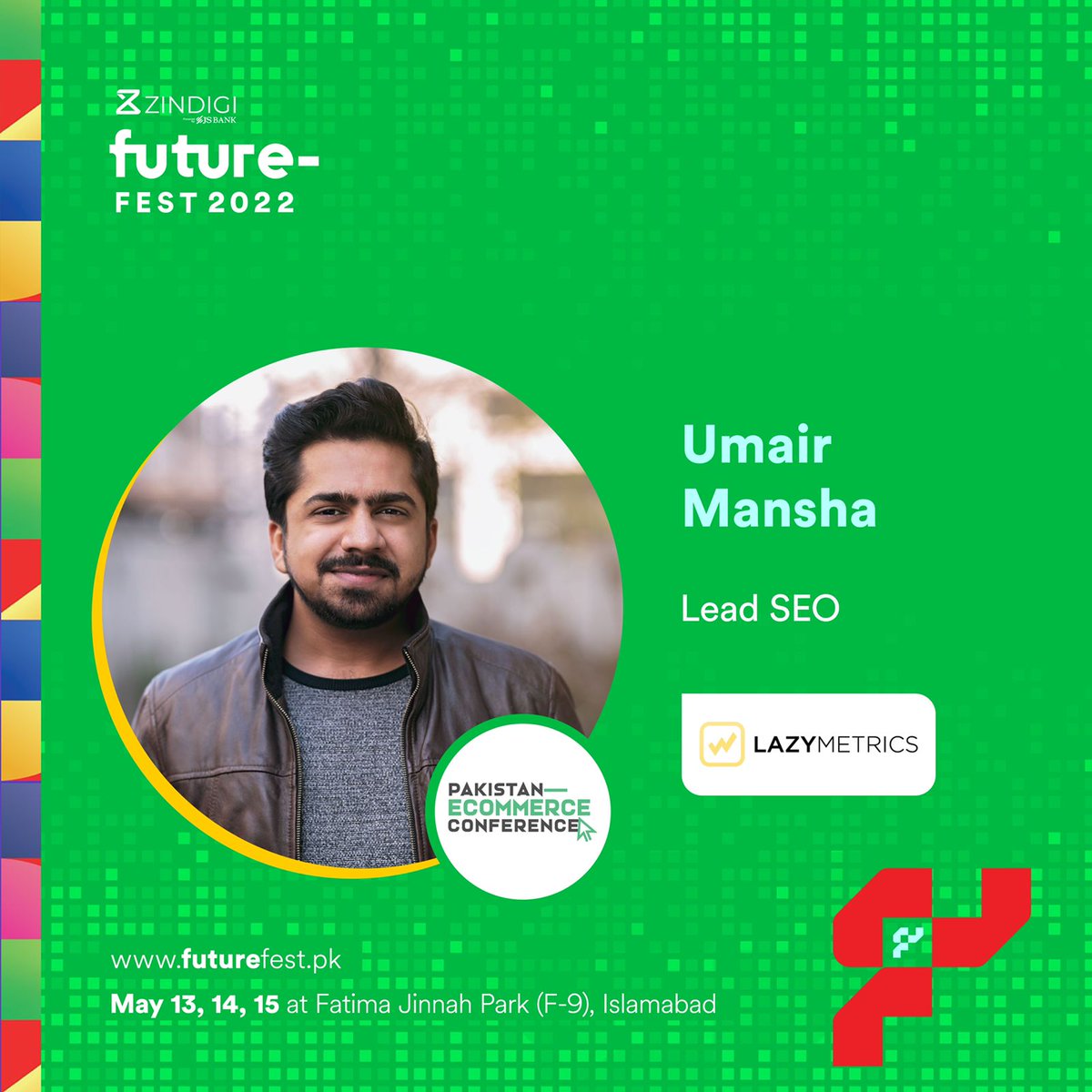 lazymetrics's tweet photo. See you all at #ZindigiFutureFest - Pakistan's Largest Tech Conference today! Book your tickets now @ https://t.co/sjgHAjoDcR. https://t.co/euGAkrg0Iu