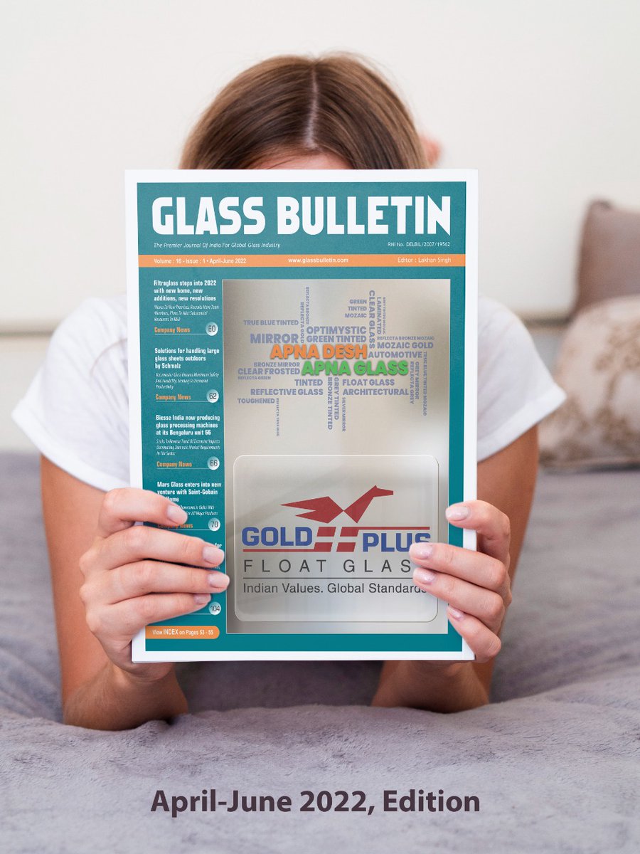 BulletinGlass's tweet photo. Glass Bulletin Magazine
Edition: April-June, 2022

Read Now: 
https://t.co/7UK4hGgQKz

Email: support@glassbulletin.com https://t.co/VrKwao3G6e