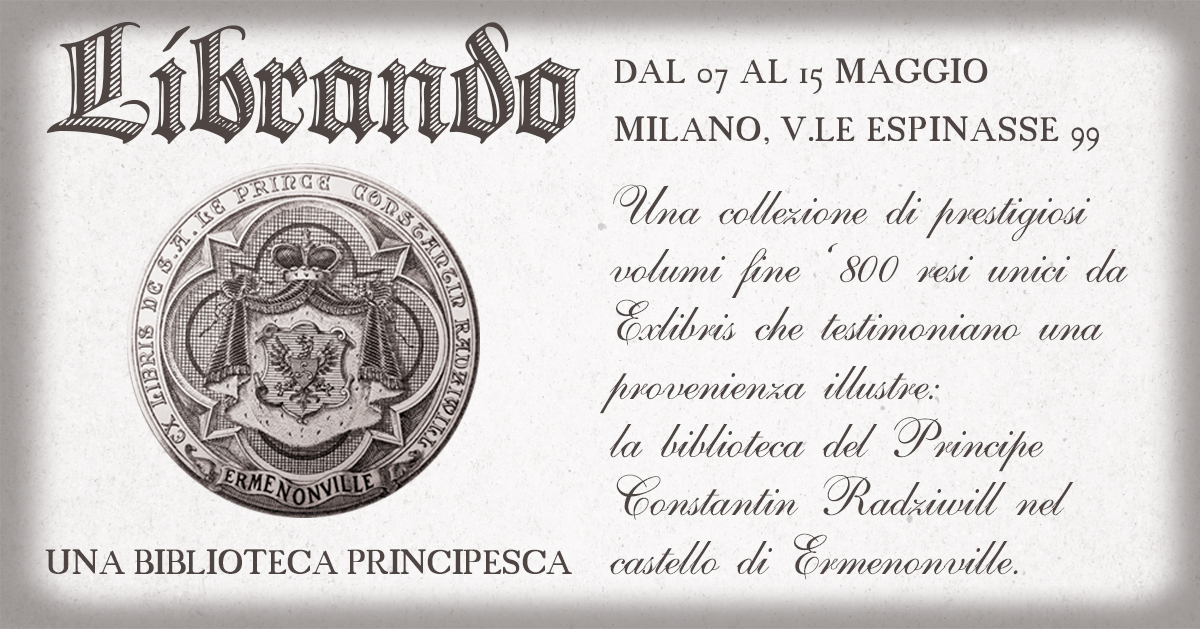 DiManoInMano's tweet image. Ultimi giorni per  scoprire la biblioteca principesca di Ermenonville protagonista di #Librando 
Fino al 15 Maggio nel negozio milanese #DiManoinMano

#libri #eventiMilano

Per tutte le info 👉🏻 dimanoinmano.it/it/pg1183/even…