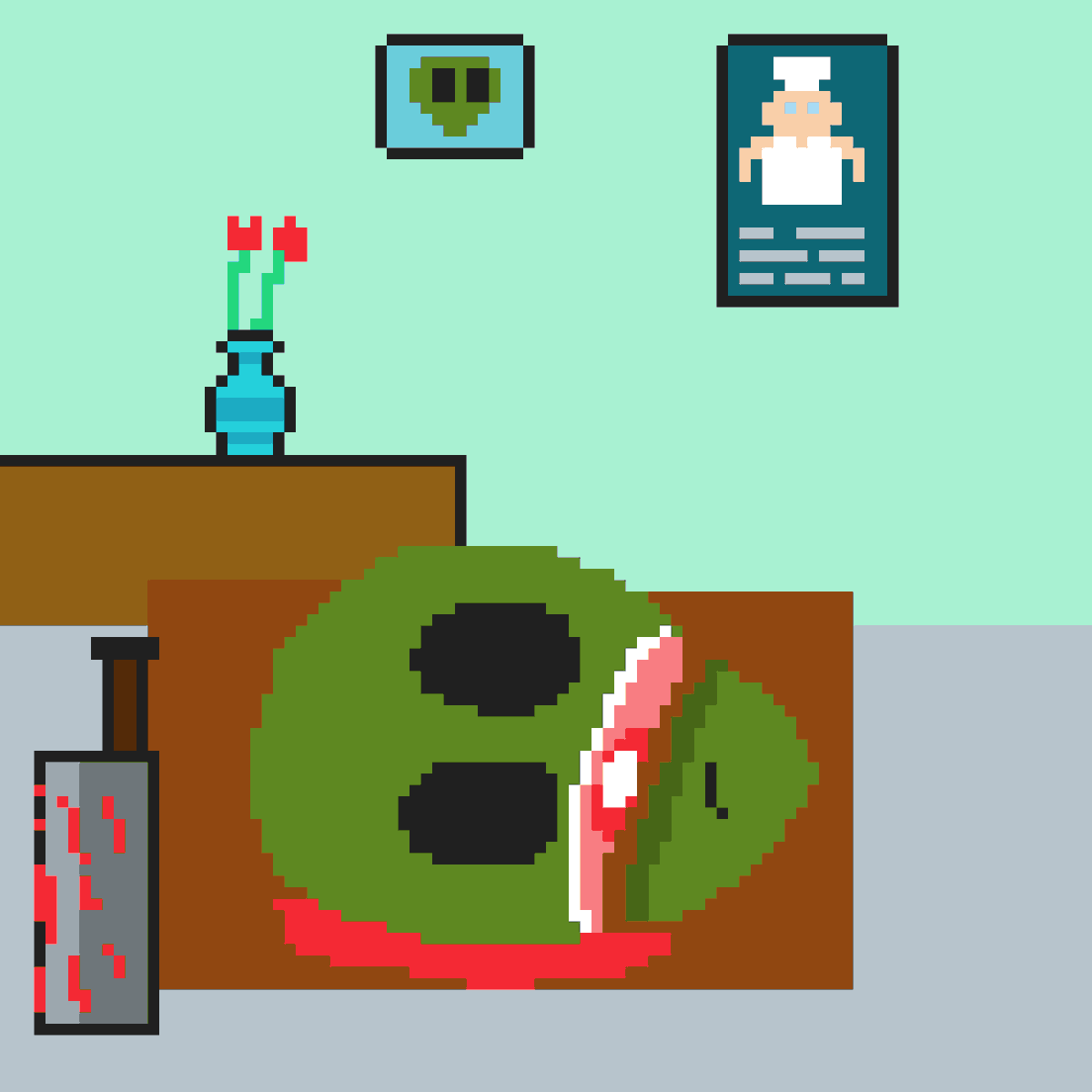 Excel_ProDesk's tweet photo. Weirdnftys #56 
I don't like killing stuff but wanted to do something different 😂 that's why I killed them Aliens 🙄.

Check these dead aliens here -
https://t.co/CyyZezGY91

#NFTCommunity
#NFTcollectibles #ETH 
@handdraw_craft @Jinxedforlifee @henry_nuetron @HappyDino_eth 
👽👽 https://t.co/T1q8kxq0OJ