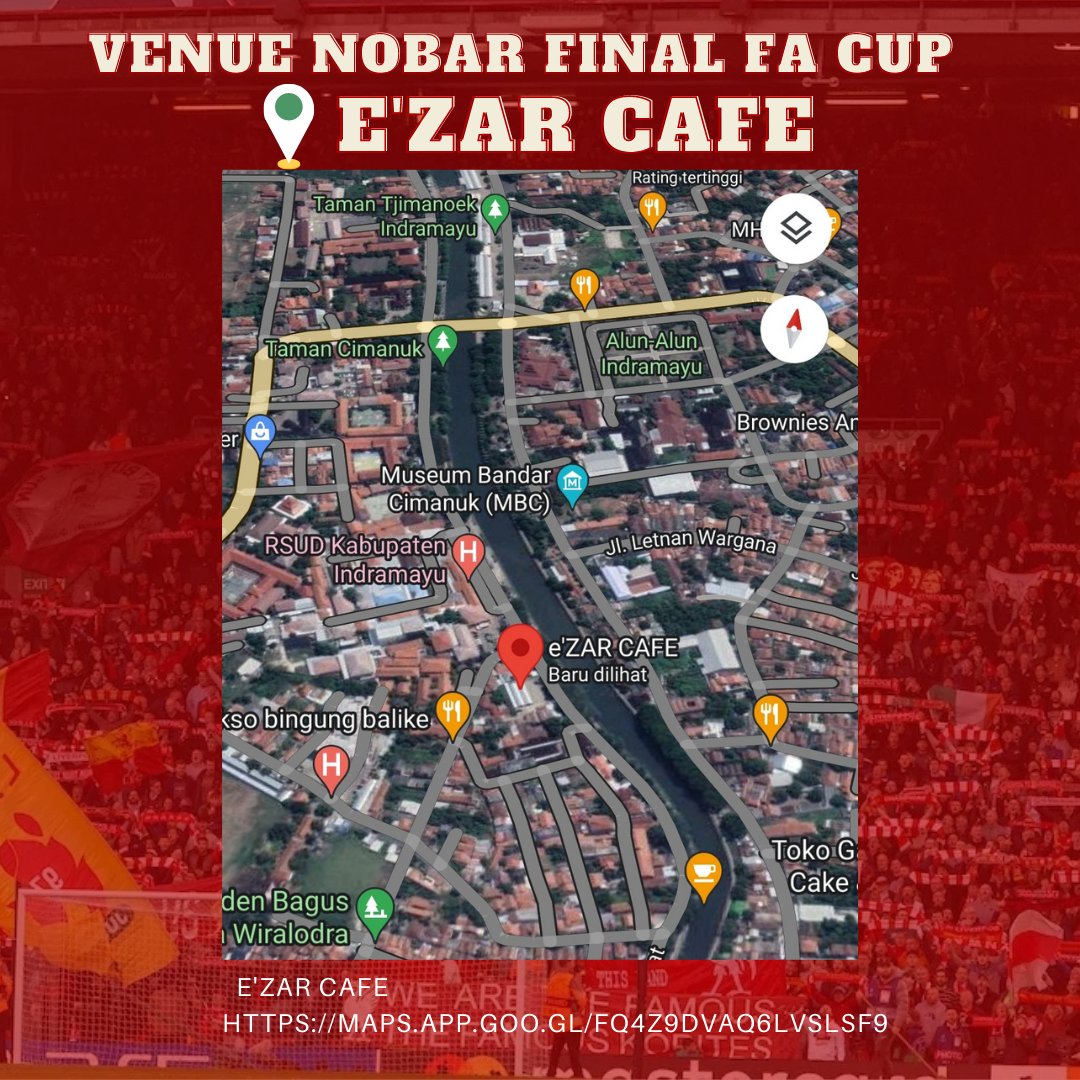 reds_indramayu's tweet photo. NOBAR FINAL FA CUP WITH @ciscindramayu
⚽ Chelsea FC 🆚 Liverpool FC
📆 Sabtu, 14 Mei 2022
🕘 Open Gate : 21:45 Wib
📍 At : Ezar Cafe
💵 HTM : 15K ( Softdrink & Stiker )
📞 Cp 089611512816 Qorib (wa)
📢 Doorprize
.
#Abangaken
#BudayakanNOBAR
#ThisIsTheRedsIndramayu #SMMK #YNWA https://t.co/C2apMk83BH