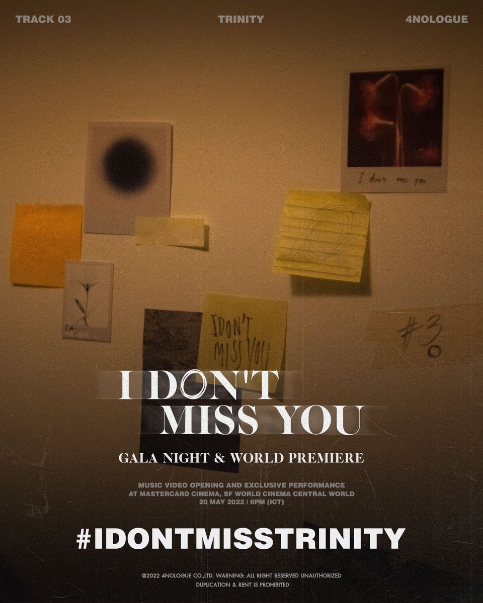 tpopbr's tweet image. 📸• Foram divulgados mais dois pôsteres para "I Don't Miss You", novo single do #TRINITY_TNT. 

A faixa será lançada dia 20 de Maio.

#tpop #tpopbr