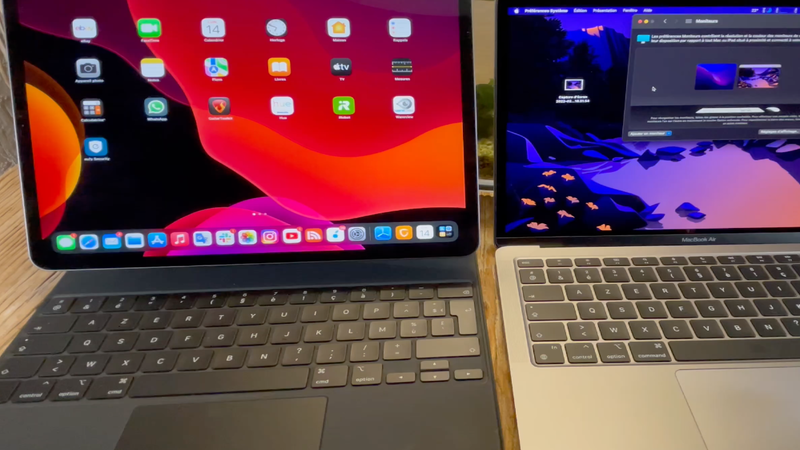 Mac4ever's tweet photo. Universal Control arrive en version finale avec macOS 12.4 et iPadOS 15.5 #Mac4Ever #UniversalControl https://t.co/8IkkLhED3o https://t.co/VHms1p8C7F