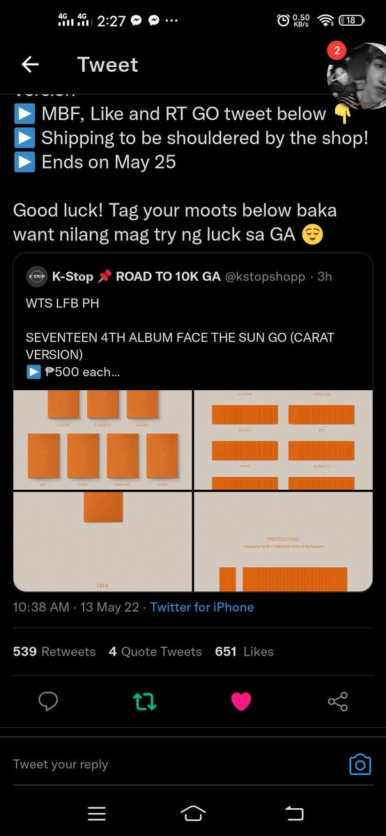 krysha_03's tweet photo. @kstopshopp Wala akong swerte sa ganto pero sasali ako ng sasali 💪🥰 @chaan_wee @ https://t.co/sGeyvsQzJc