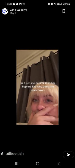 She always sucked what are you talking about mainstream poser Fucks #billyeyash #BillieEilish https://t<a href="/tag/billieeilish"class="tags"><span>#billieeilish</span></a><a href="/tag/billyeyash"class="tags"><span>#billyeyash</span></a>