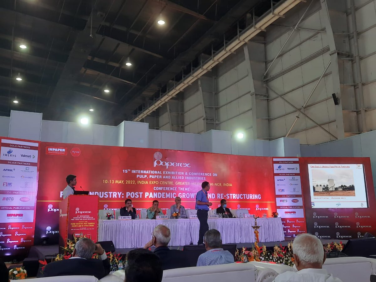 PaquesIndia's tweet photo. Dr.Nitin Endlay,CPPRI & M Elanchezhiyan,Paques presented “Achieving of Zero Liquid Discharge through Biomethantion in a RCF Based Kraft Paper Mill.”at the PAPEREX Conference.
The presentation highlighted Paques' proven concept of #ZLD and #Odourless & #FoodGradePaper production. https://t.co/taGgI4zqc7