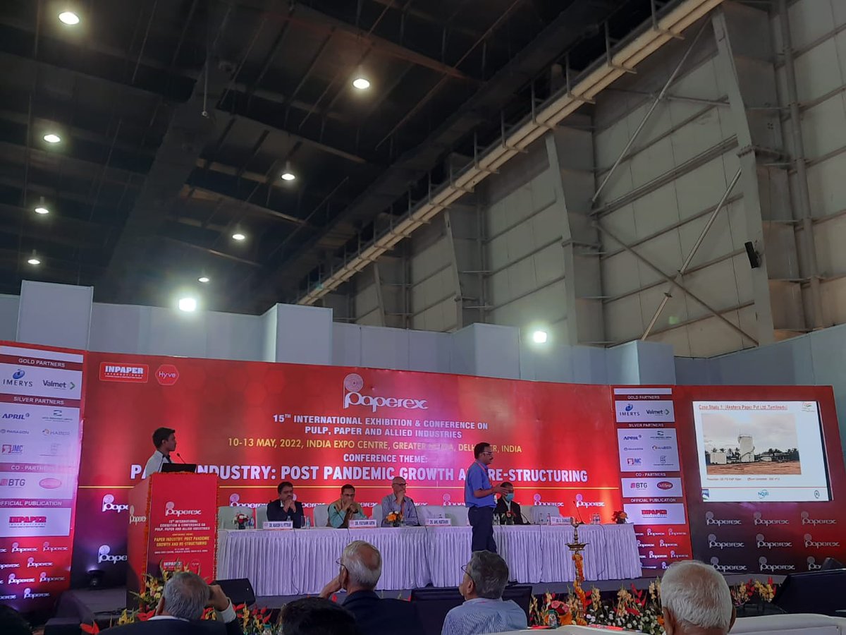 PaquesIndia's tweet photo. Dr.Nitin Endlay,CPPRI & M Elanchezhiyan,Paques presented “Achieving of Zero Liquid Discharge through Biomethantion in a RCF Based Kraft Paper Mill.”at the PAPEREX Conference.
The presentation highlighted Paques' proven concept of #ZLD and #Odourless & #FoodGradePaper production. https://t.co/taGgI4zqc7