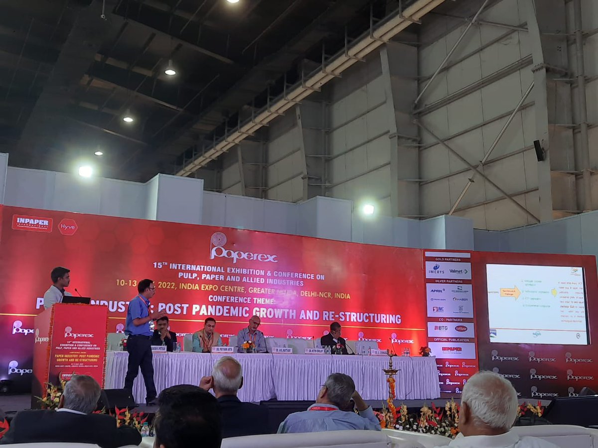 PaquesIndia's tweet photo. Dr.Nitin Endlay,CPPRI & M Elanchezhiyan,Paques presented “Achieving of Zero Liquid Discharge through Biomethantion in a RCF Based Kraft Paper Mill.”at the PAPEREX Conference.
The presentation highlighted Paques' proven concept of #ZLD and #Odourless & #FoodGradePaper production. https://t.co/taGgI4zqc7