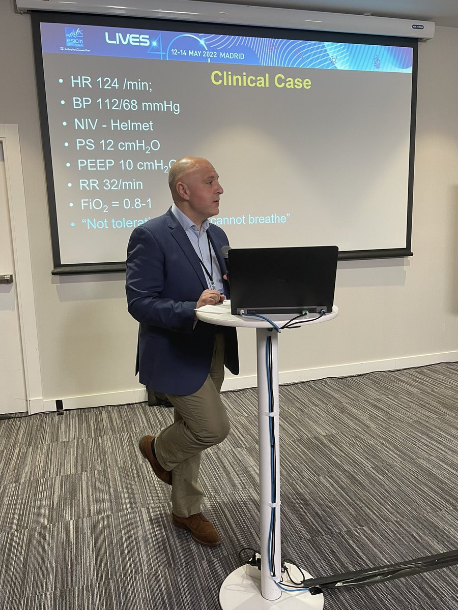 FOAMecmo's tweet photo. Clinical case to open mechanical ventilation #LIVES40 workshop... #ARDS pt not tolerating NIV/cannot breath
🫁 how to assess resp mechanics/set up MV
🫁 how to use Pes to monitor trans pulmonary P/breathing efforts
🫁 principles/use of APRV
🫁 lung/diaphragm #POCUS
🫁 EIT
@ESICM https://t.co/U0GYqh6jAx