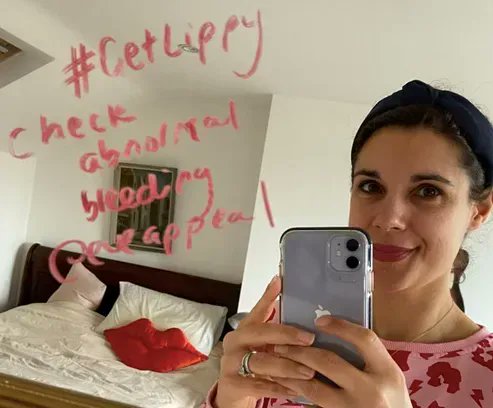 eveappeal's tweet photo. It's #GetLippy Day!

Today we're leaving life-saving lipstick mirror messages for our loved ones to raise awareness of gynae cancers.

Join us and leave a message for a family member, friend or colleague on a mirror (you can do this at home or at work) and share on social. https://t.co/EAoOOI5JG6