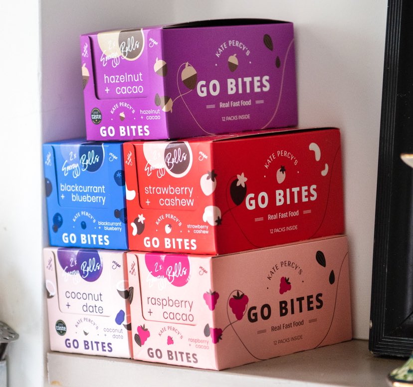 katepercys's tweet photo. Great news!! You can now get Kate Percy’s Go Bites #wholesale on @faire_wholesale - here’s the link for £300 OFF your first order AND free shipping https://t.co/Sd9Y883zRX 😀 #faire #katepercysgobites #independents https://t.co/KJ6X6h3Qag