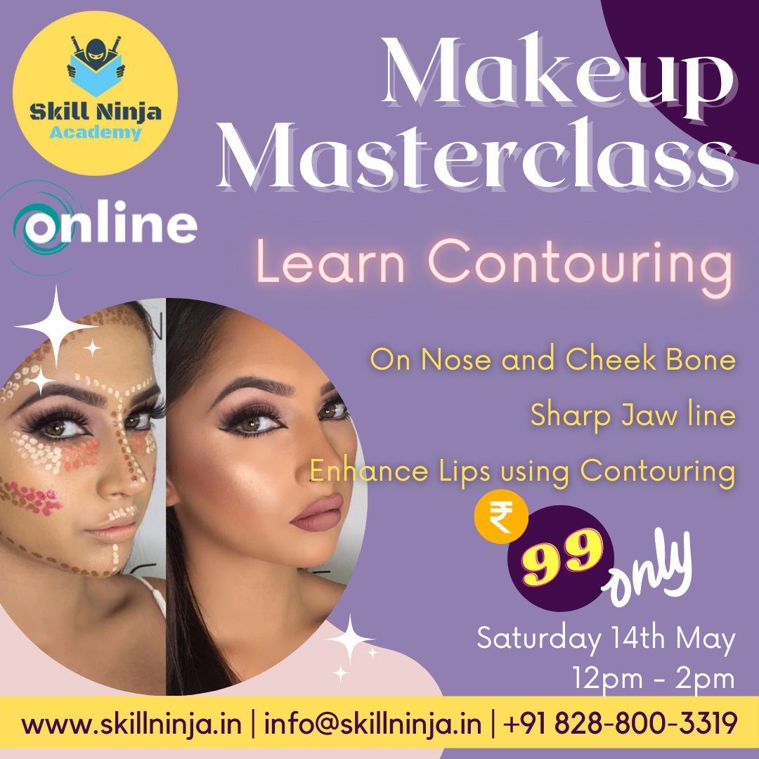 SkillNinja_in's tweet photo. Signup for the Masterclass. Very few seat lefts -- don't miss out!!

https://t.co/h2hU4wFipA

#makeup #fashion #looksexy #masterclass https://t.co/WQDuTBXilI