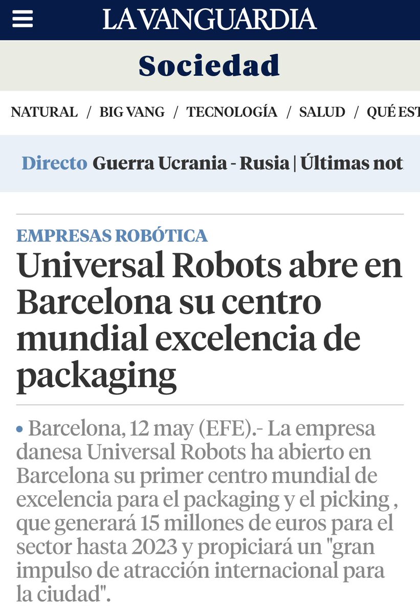 beatcontent_'s tweet photo. Orgullosos del gran trabajo de nuestro equipo de Prensa: el centro de excelencia en #packaging de @UR_Iberia es noticia en los principales medios 🙌 https://t.co/luFP6zRpHm
