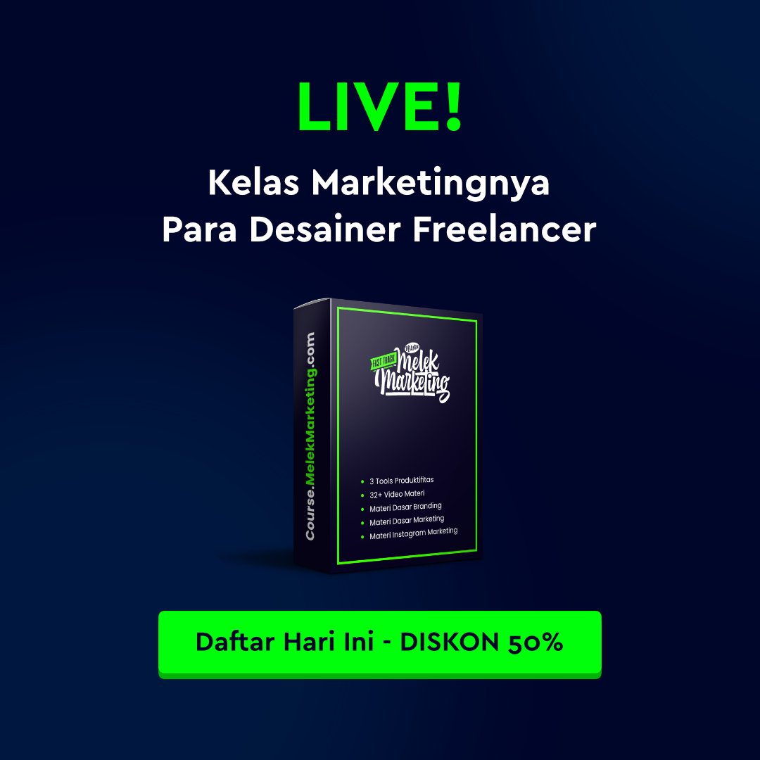 erwin_cartoon's tweet photo. 💥Masih Suasana Lebaran, Masih DISKON 50% 💥
Yuk cek materi Kelas Marketingnya Desainer &amp; Freelancer!
. 
👉 https://t.co/InFav5lY3V.
👉 https://t.co/InFav5lY3V.
.
Gunakan kupon LEBARAN2022 
Sebelum 18 Mei 2022, setelah itu harga kembali normal!
.
.
#Freelance #Freelancer #Fiverr https://t.co/ZjvkET1l18