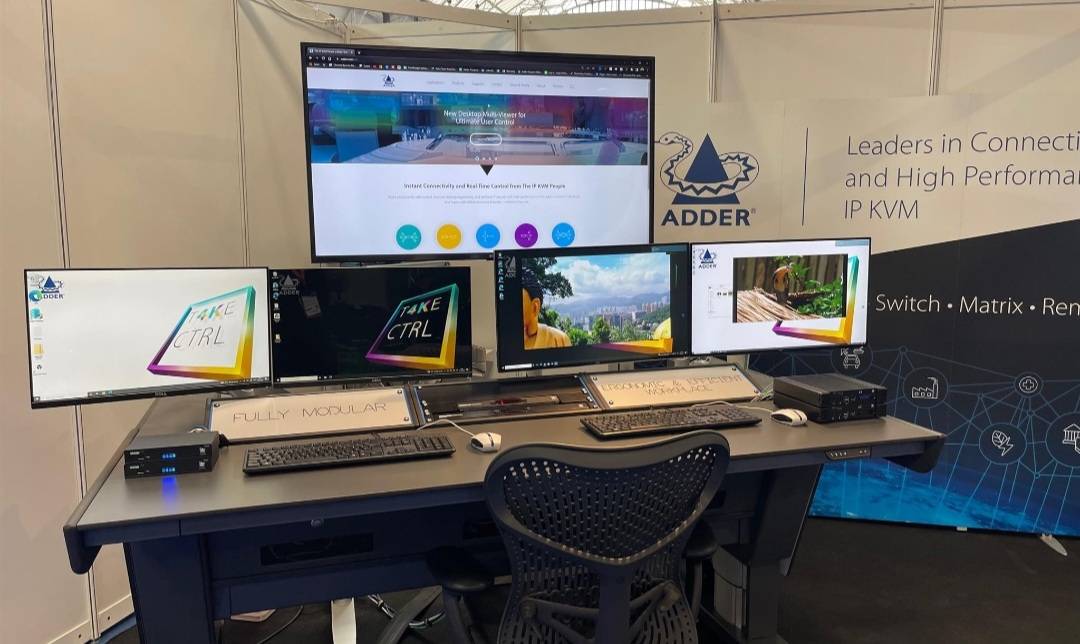 Adder's tweet photo. What a week! Not only have the @Adder team been busy in Barcelona for @ISE_Show but we have been making great conversations at @mediaprodshow in UK and @AFCEABonn in Germany! Events are back and we love it!
#mpts22 #ise2022 #afceade #technology #reconnect #kvm #ip #backtoevents https://t.co/HS0maR0XZs