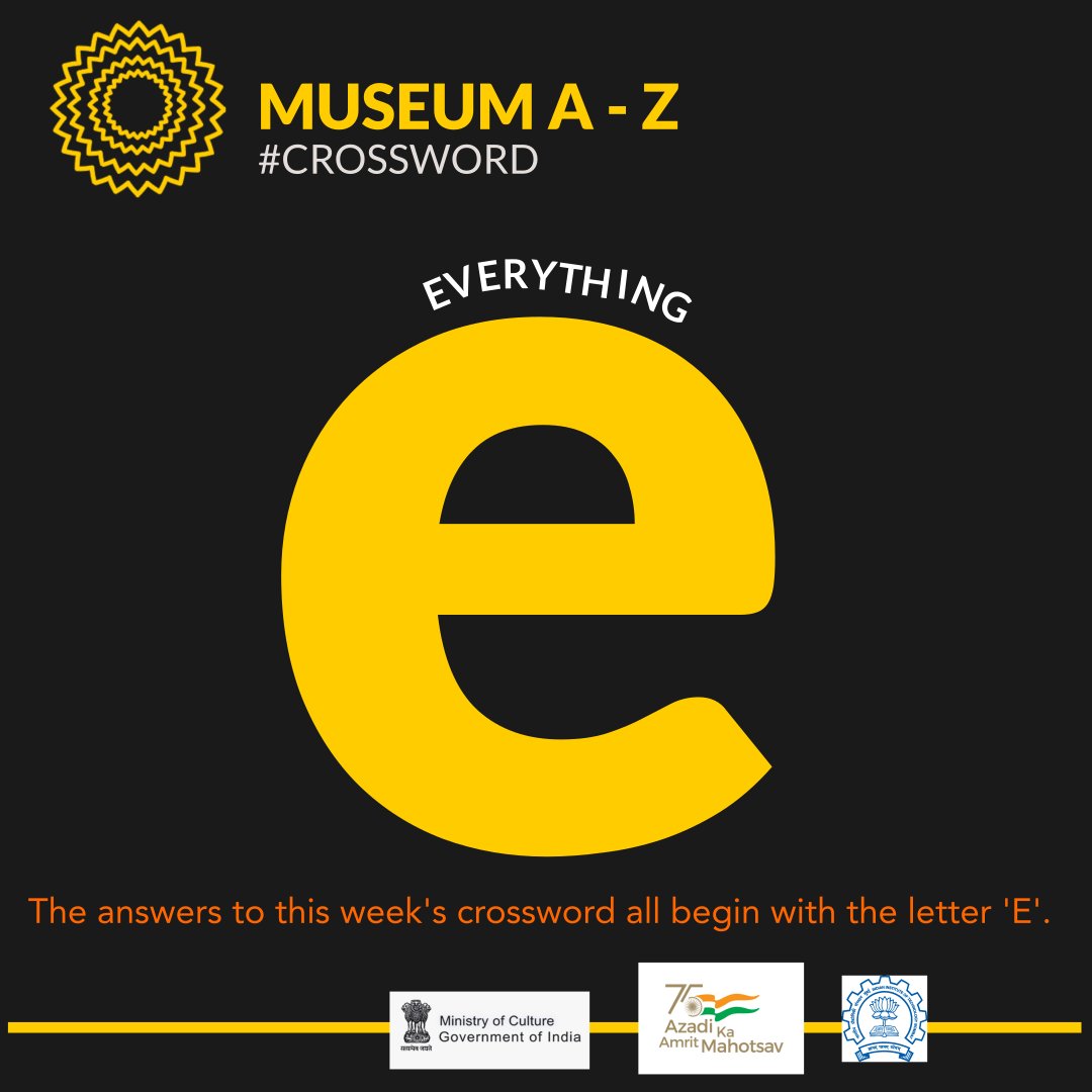 _IndianCulture's tweet photo. Today's #museum-themed crossword is #EverythingE! Use the colour-coded clues to fill the grid. #saturday #luxe #rare #archaeology #india #history #shareculture #museumday #puzzle #wordle #india @MinOfCultureGoI @NMnewdelhi @sjmhyd @IndianMuseumKol @AllahabadMuseum @victoriamemkol https://t.co/sEAWgaoQNj