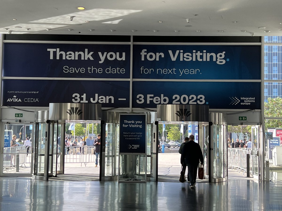 Goodbye Barcelona - you welcomed us with open arms and we leave with more than a bit of Catalonian spirit in our hearts. #ISE2022 is a wrap for Uncle Richie but excited to see what the return for #ISE2023 will hold for our AVNation team. Next stop #Infocomm2022 &amp; #CEDIA2022