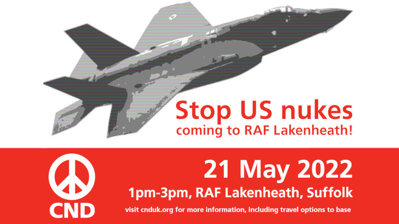 GMDCND's tweet photo. Have you got your ticket for the #manchester coach to #RAFLakenheath next week to protest the return of US #nuclearweapons to the UK? All the details - https://t.co/7iRD3xknDP https://t.co/zK1FSyibiY