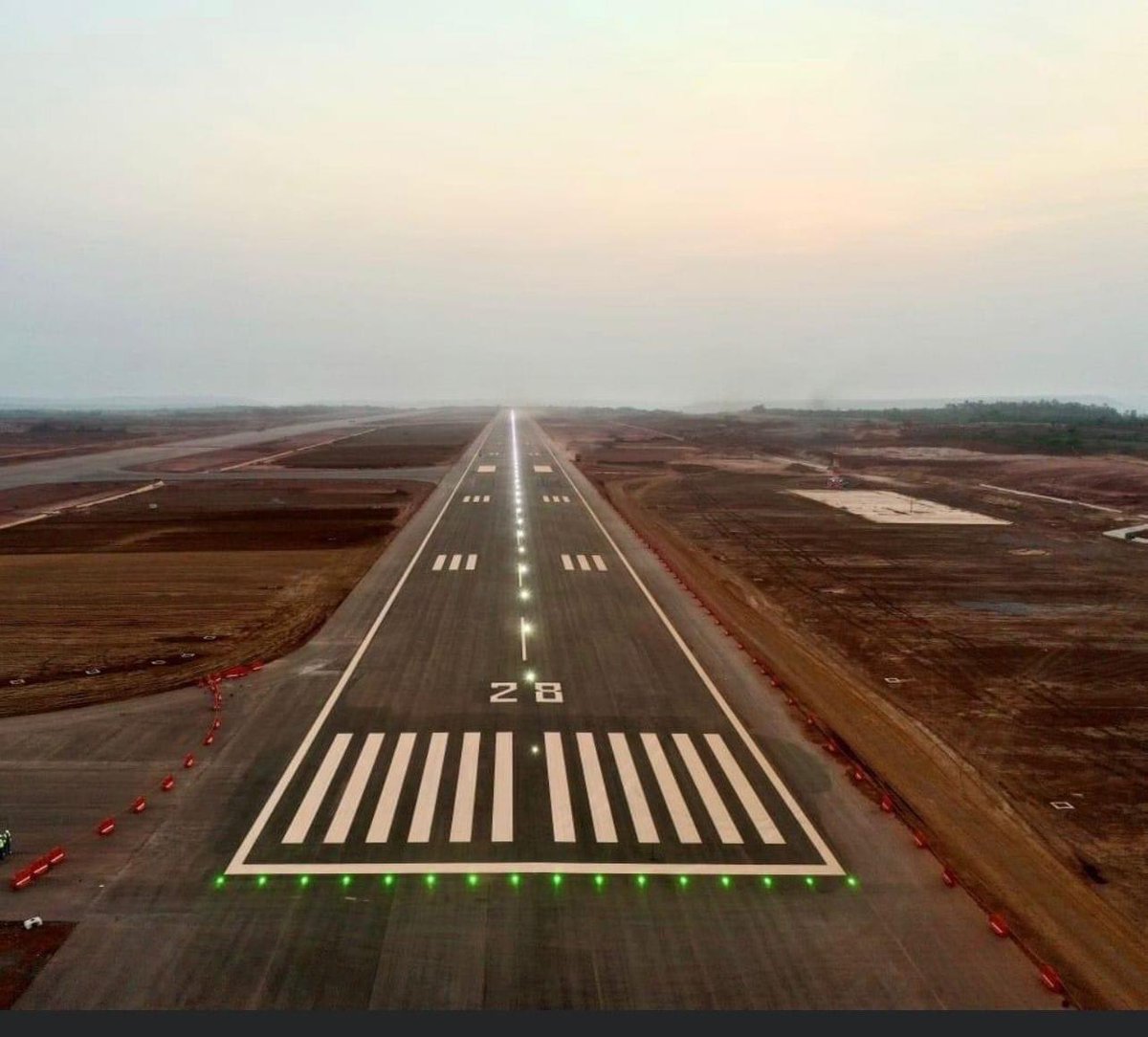 The first glimpse of runway at under construction Mopa Airport. The picture is shared by Director Civil Aviation Suresh Shanbhogue

#airport #aviation #airplane #boeing #goa #aircraft #planespotting #airbus #mopa #plane #aviationphotography #aviationlovers #DiscoverGoa #pilot