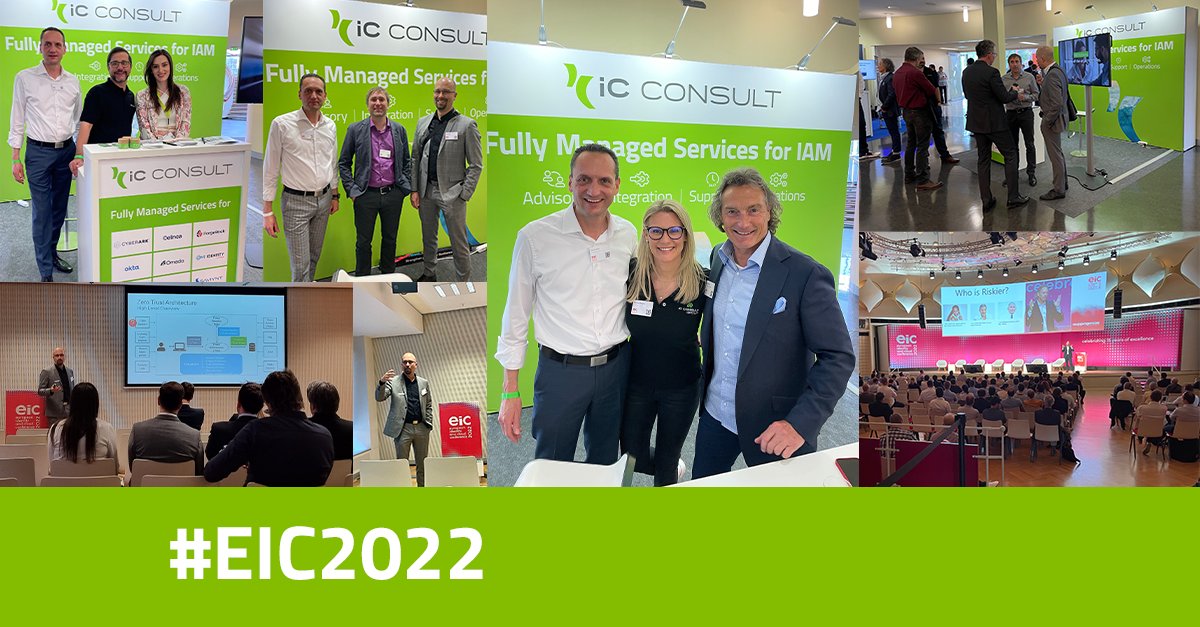 For the last day of the #EIC2022 we have the topics digital #identities and #IoT in store for you! At 10:30, iC Consult CTO Andre Priebe will talk about how to leverage OIDC and OAuth 2.0 for the best #UserExperience and #security. See you there!

#IAMExcellence #CyberSecurity