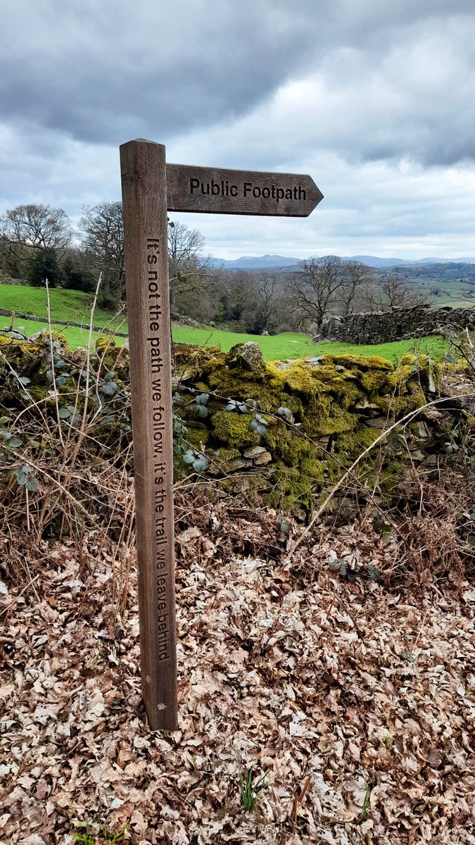 Wise words on a Fingerpost near Cartmel Fell church, Cumbria.
#FingerpostFriday