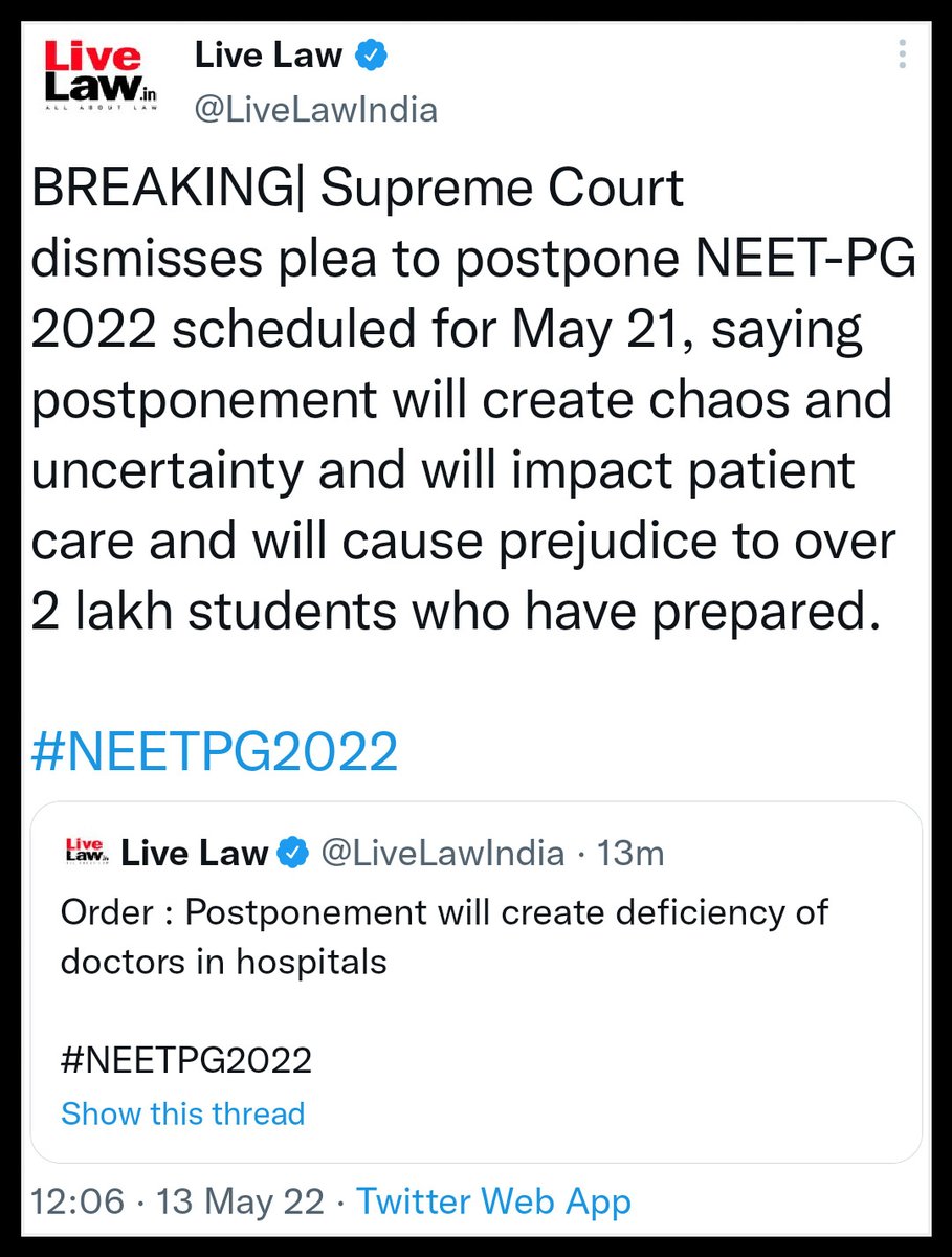docsyedubaid's tweet photo. #NEETPG2022 
#NEETPG22 https://t.co/B8pJw7YWt2